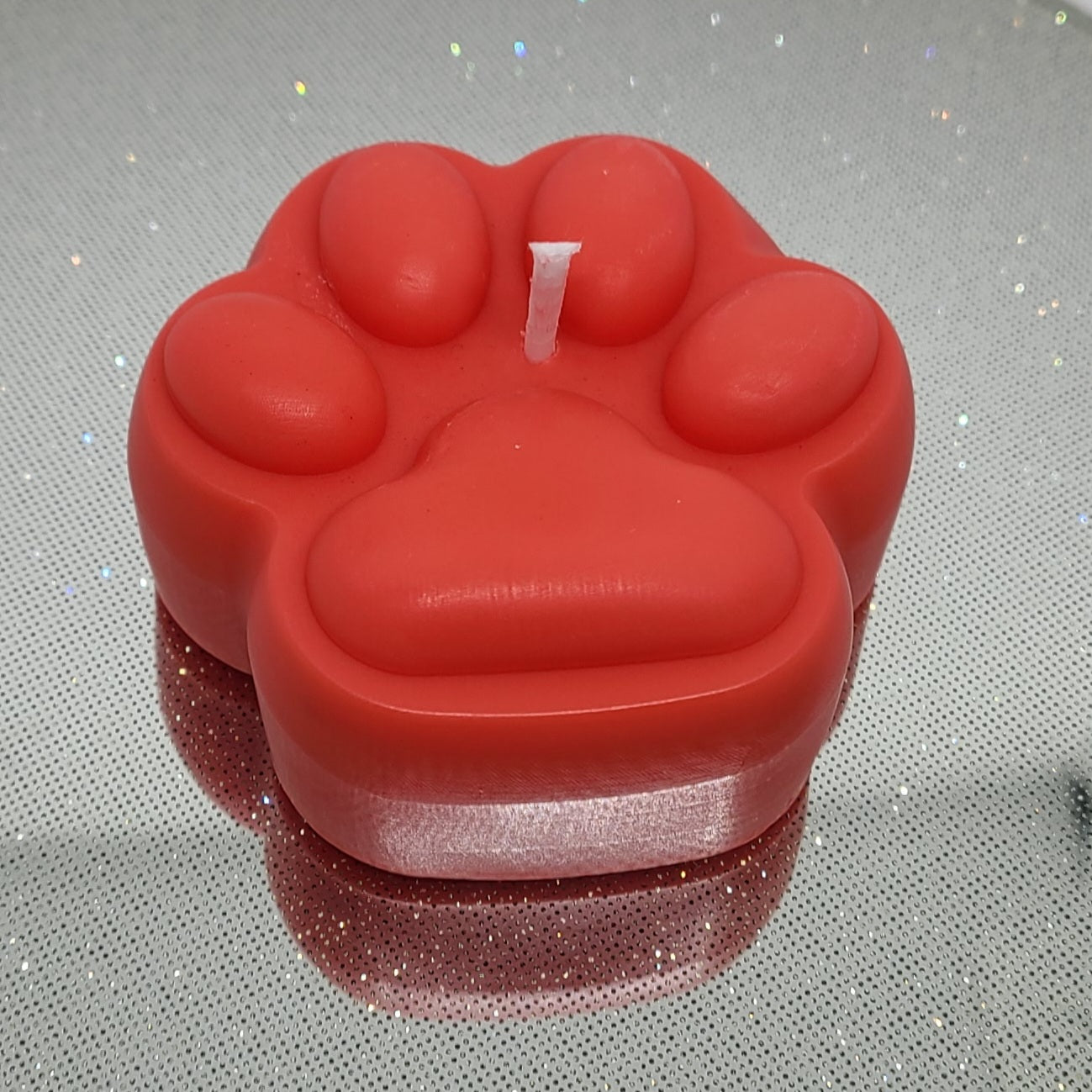 Red (Medium) - Paw Candle