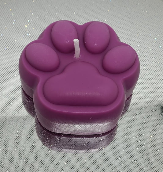 Purple (Medium) - Paw Candle