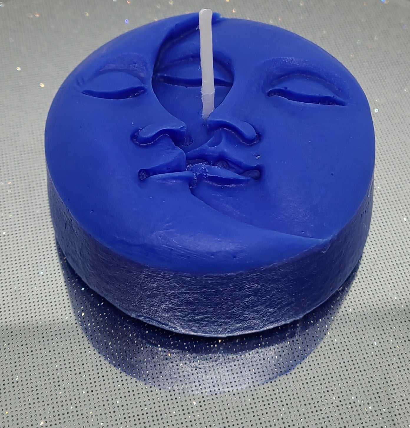 Sun & Moon Candle - Dark Blue