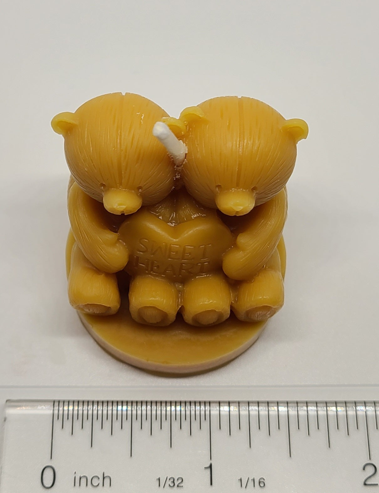 'Sweet Heart' Bears Candle - Brown