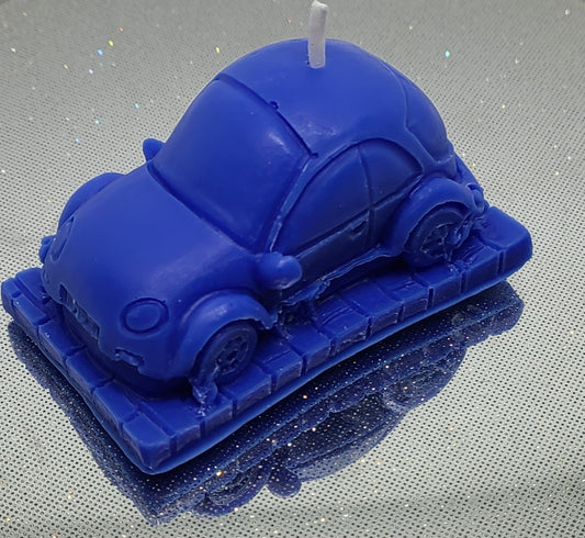 Overgrown Car Candle - Dark Blue