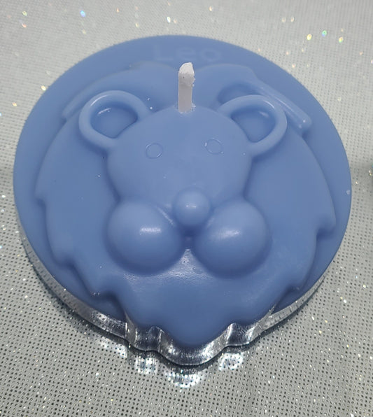 'Leo' Candle - Blue