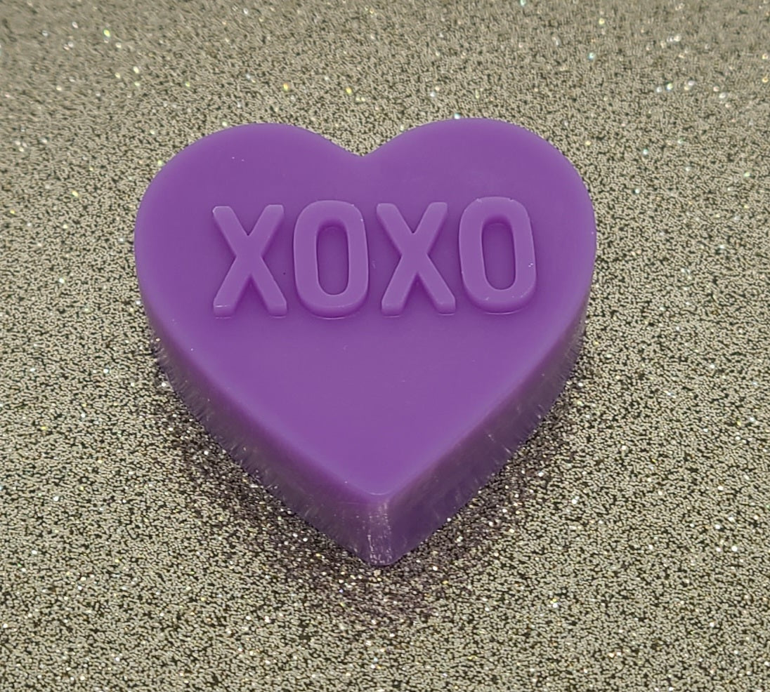 'XOXO' Heart Melt - Purple