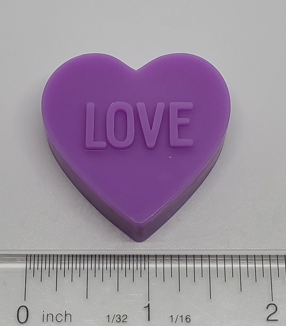 'LOVE' Heart Melt - Purple