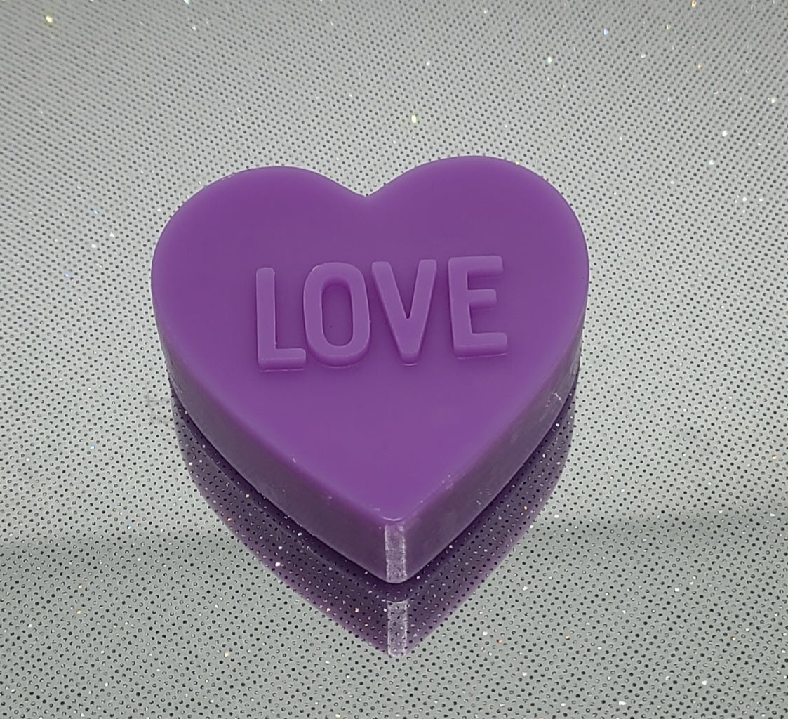 'LOVE' Heart Melt - Purple