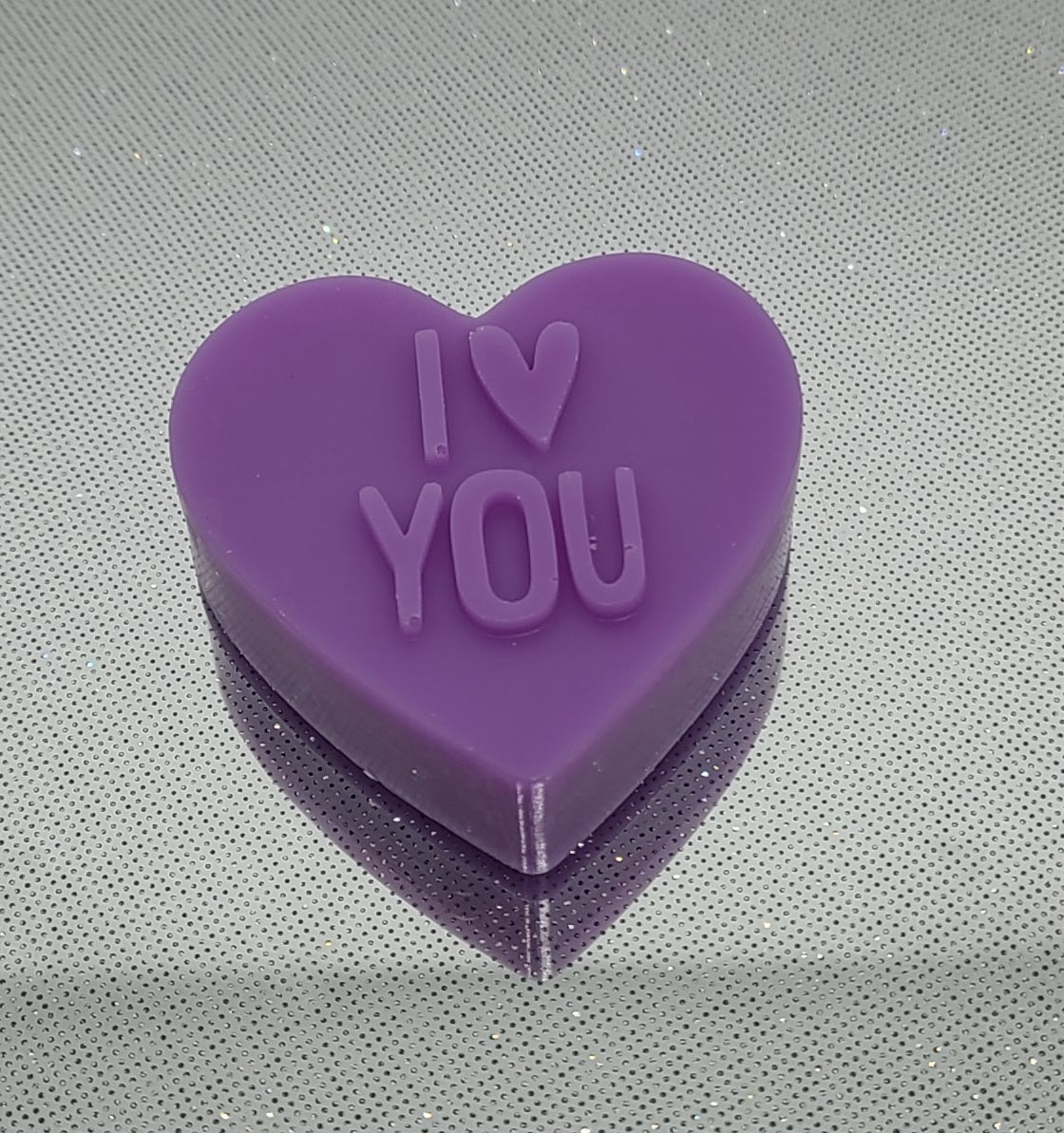 'I Heart You' Heart Melt - Purple