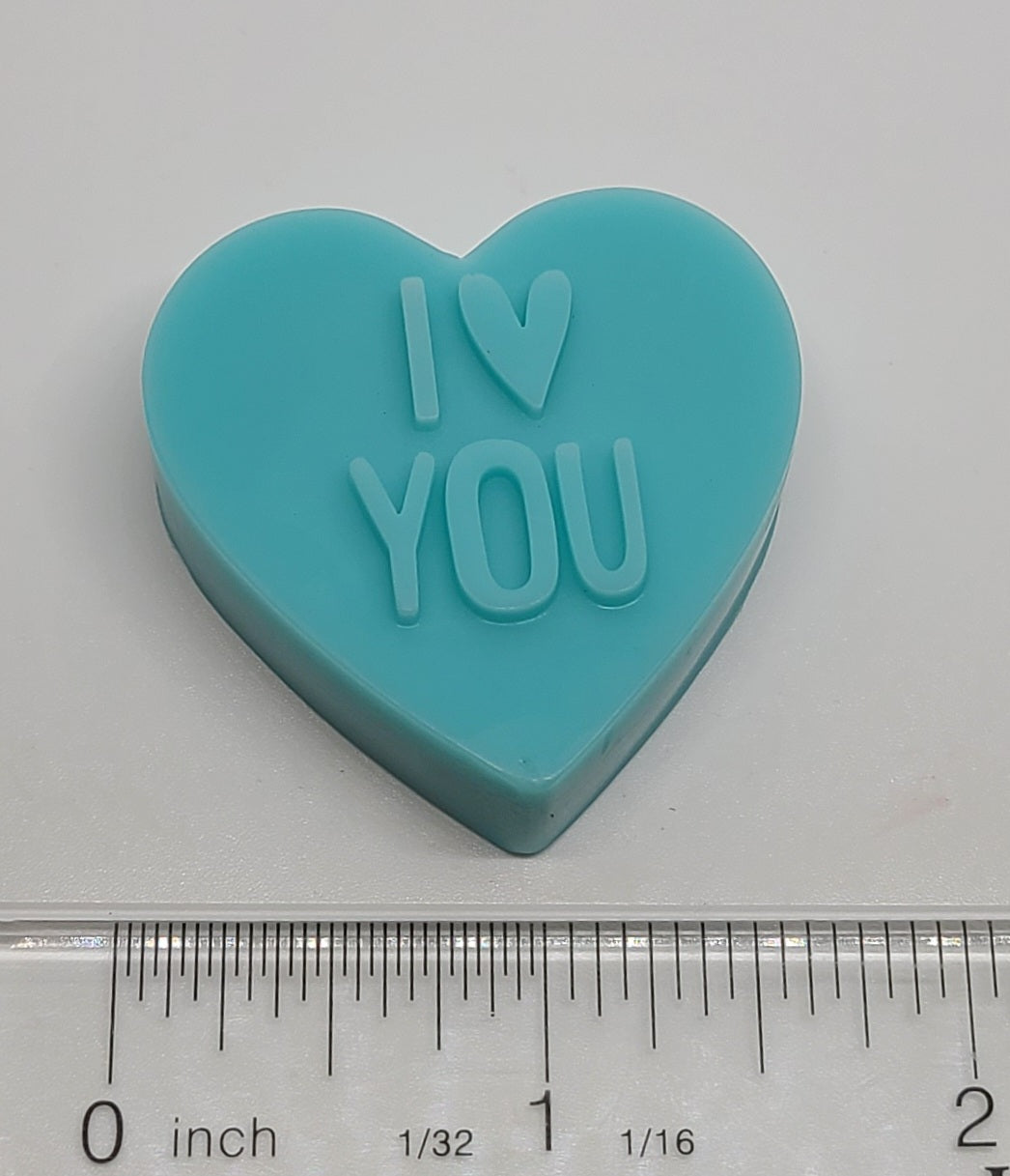 'I Heart You' Heart Melt - Aquamarine