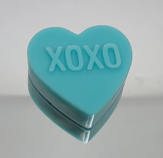 'XOXO' Heart Melt - Aquamarine