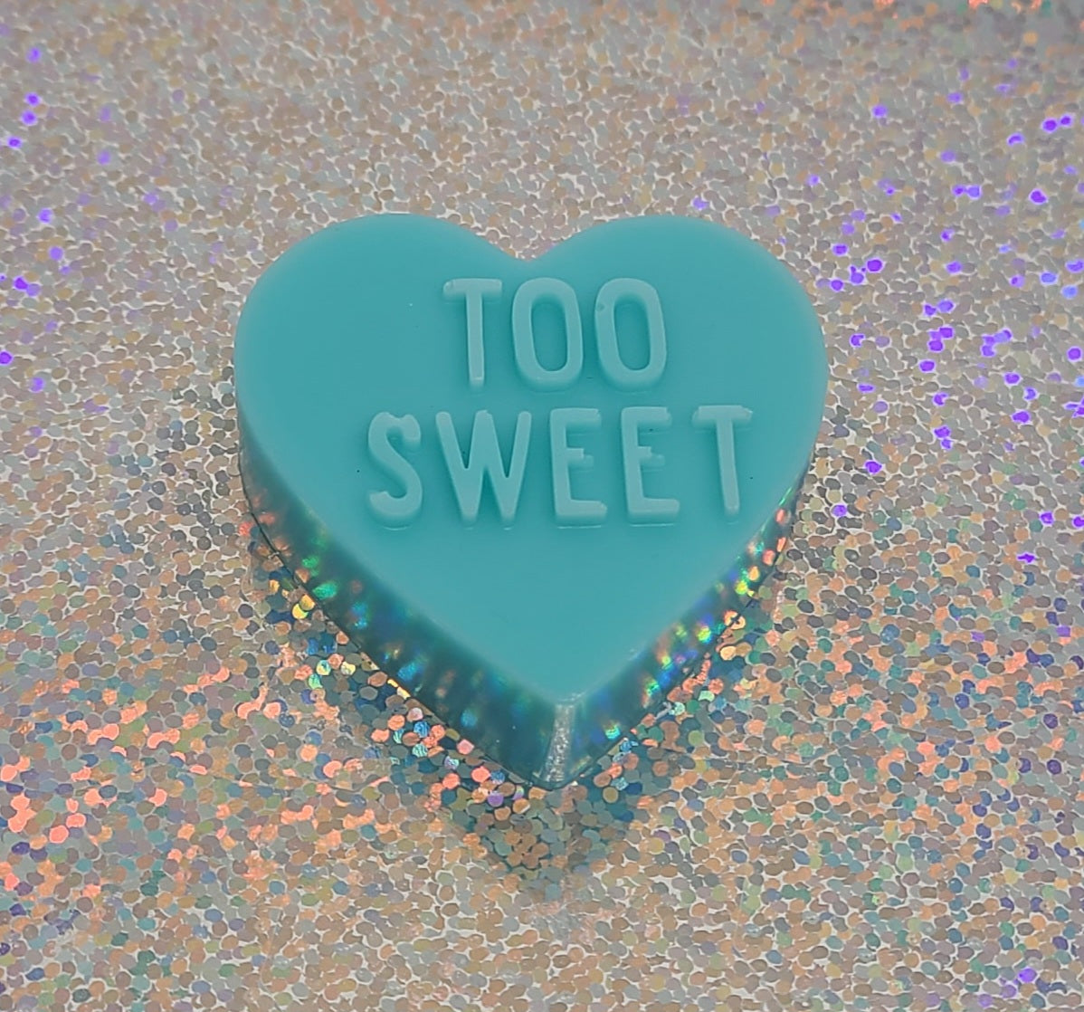 'Too Sweet' Heart Melt - Aquamarine