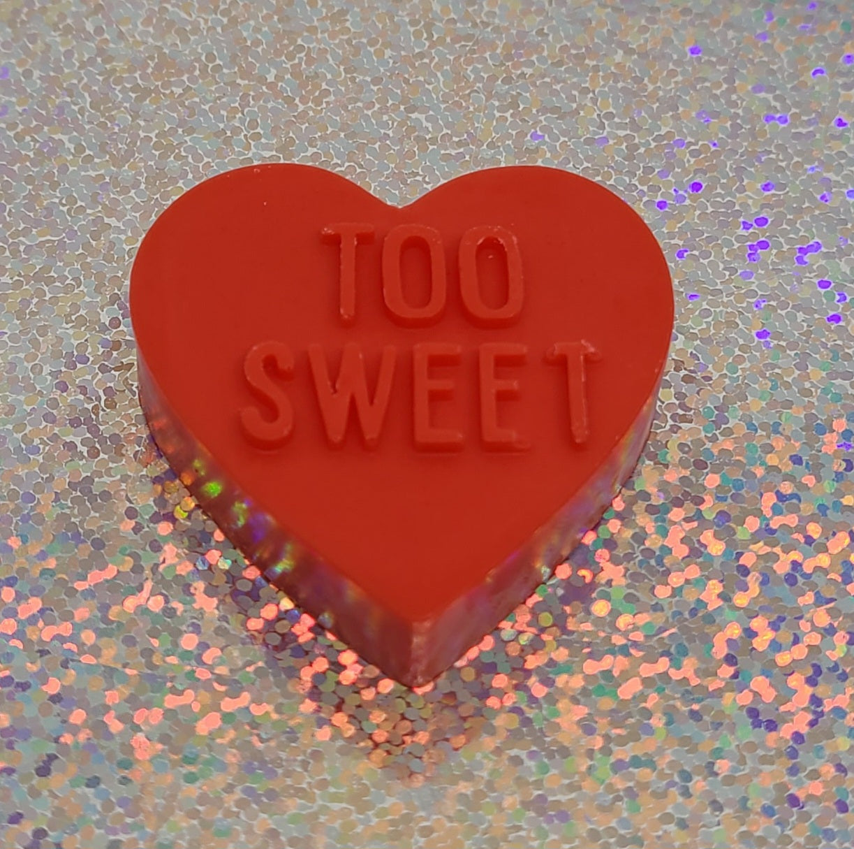 'Too Sweet' Heart Melt - Red