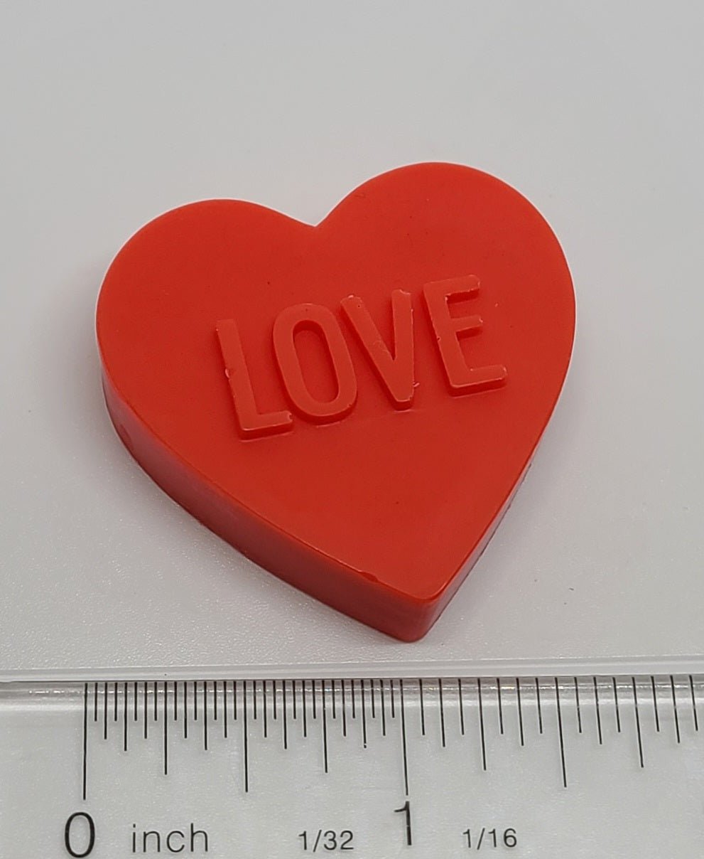 'LOVE' Heart Melt - Red