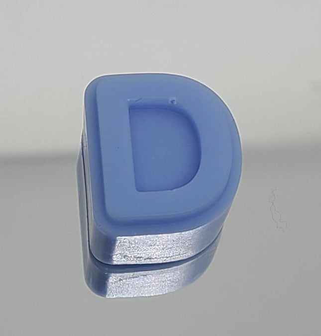 Letter 'D' Small Melt - Light Blue